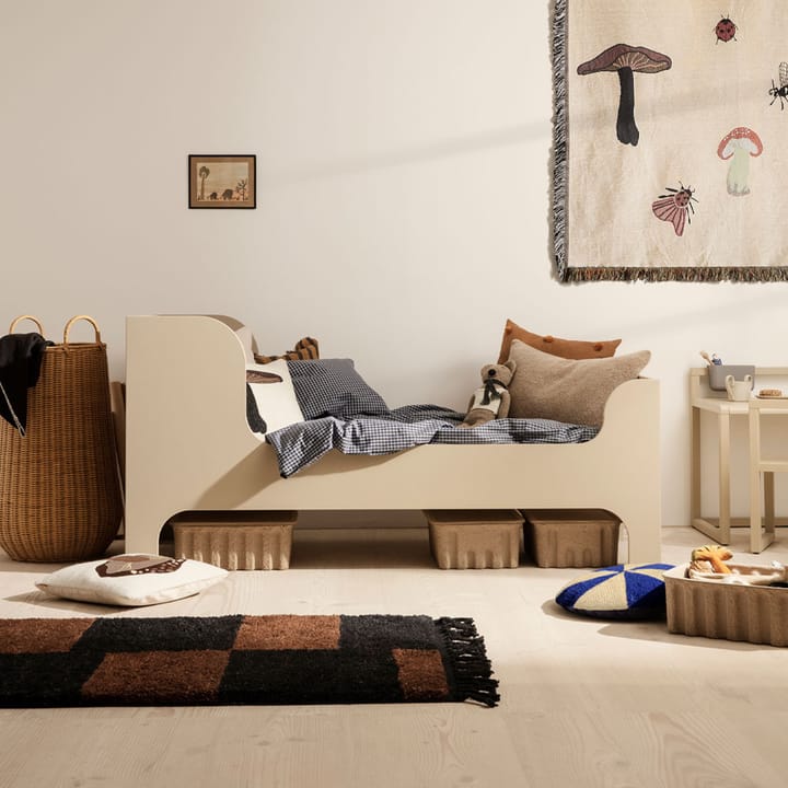 Mara χαλί, bright blue/offwhite, l, 120x180 cm Ferm Living
