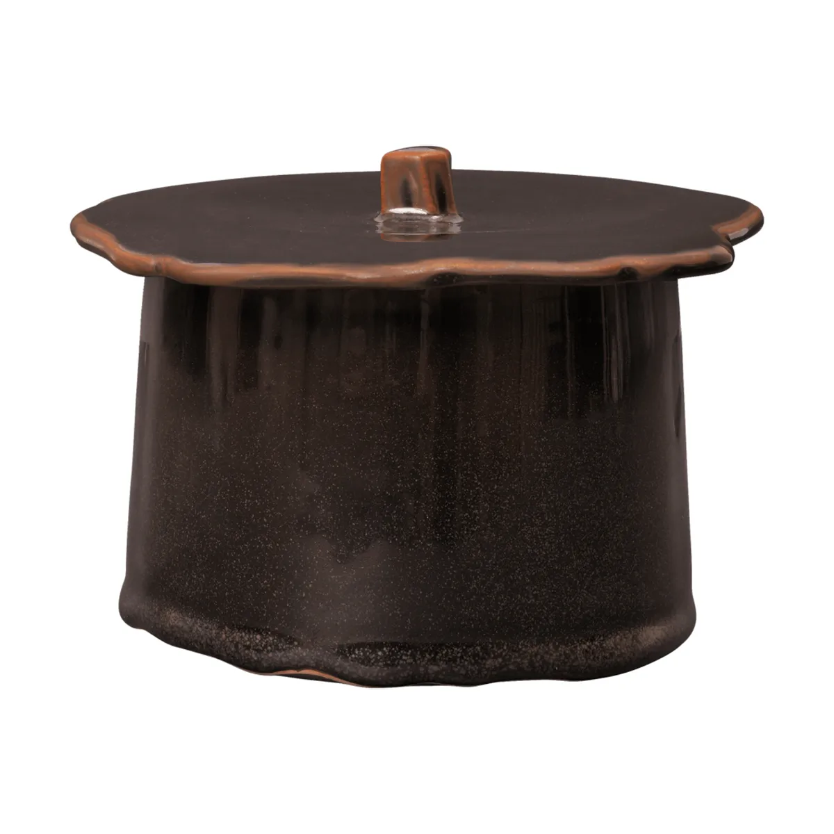 Βάζο Marnen με καπάκι, Carob brown, Ø11x9 εκ. Ferm Living