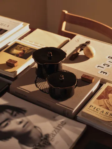 Βάζο Marnen με καπάκι - Carob brown, Ø11x9 εκ. - Ferm Living