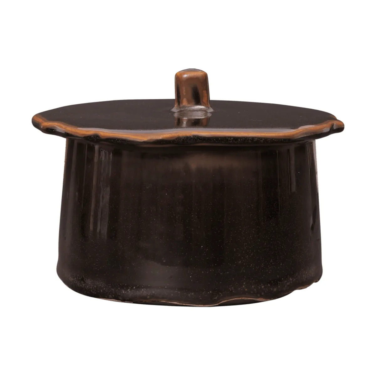 Βάζο Marnen με καπάκι, Carob brown, Ø13x7 εκ. Ferm Living