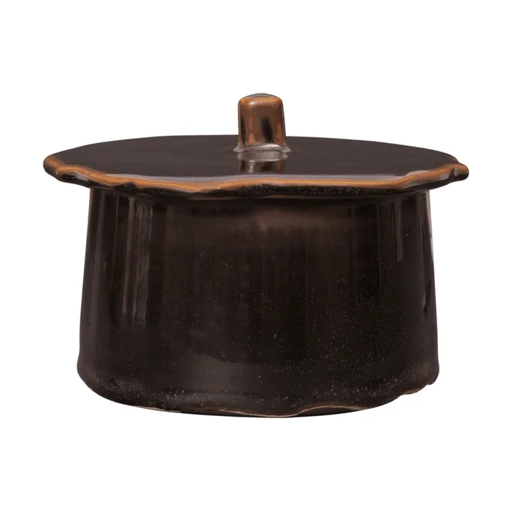 Βάζο Marnen με καπάκι - Carob brown, Ø13x7 εκ. - Ferm Living