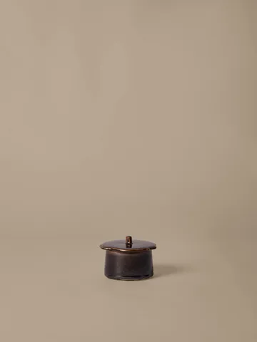 Βάζο Marnen με καπάκι - Carob brown, Ø13x7 εκ. - Ferm Living