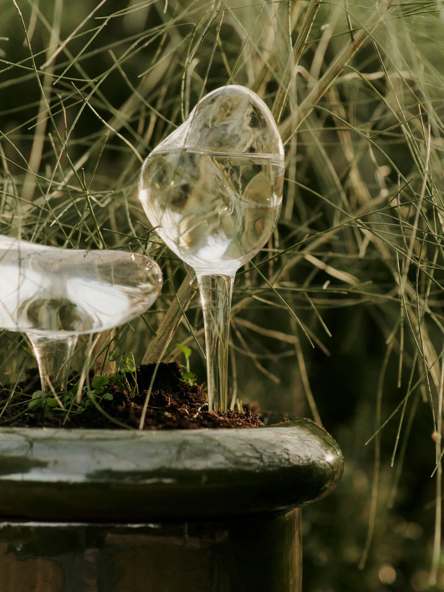 Γυάλινη σφαίρα ποτίσματος Mercury, σετ 2 τεμαχίων, Clear, 15x24 cm Ferm Living