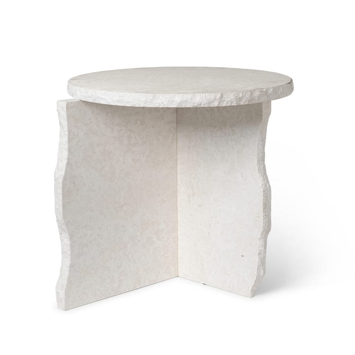Mineral σκαλιστό τραπέζι 52cm - Bianco Curia - Ferm LIVING