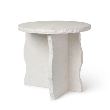 Mineral σκαλιστό τραπέζι 52cm - Bianco Curia - Ferm Living