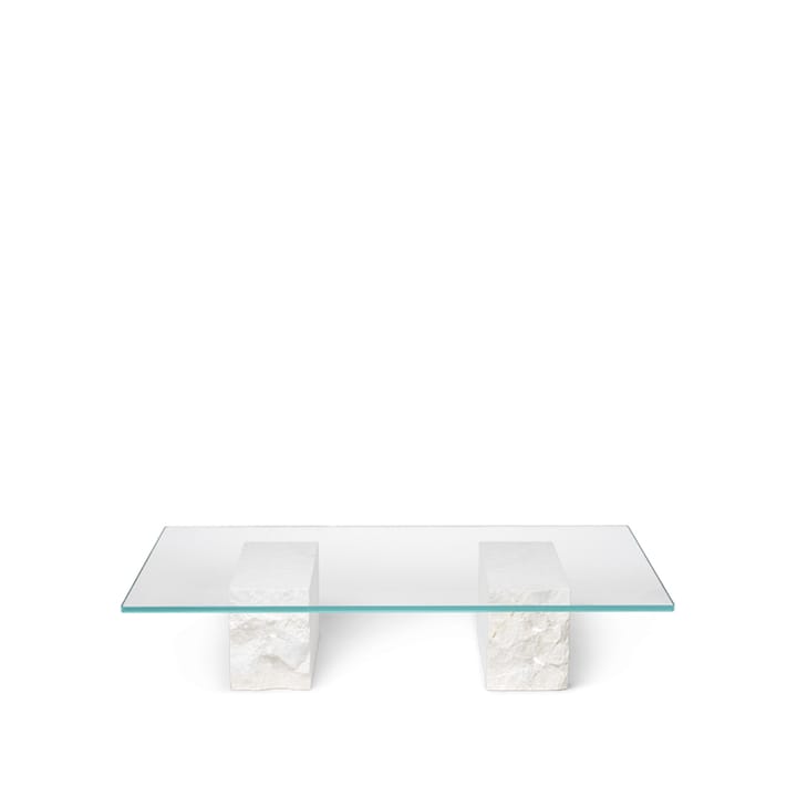Mineral τραπεζάκι σαλονιού - Glass, marble base - Ferm Living