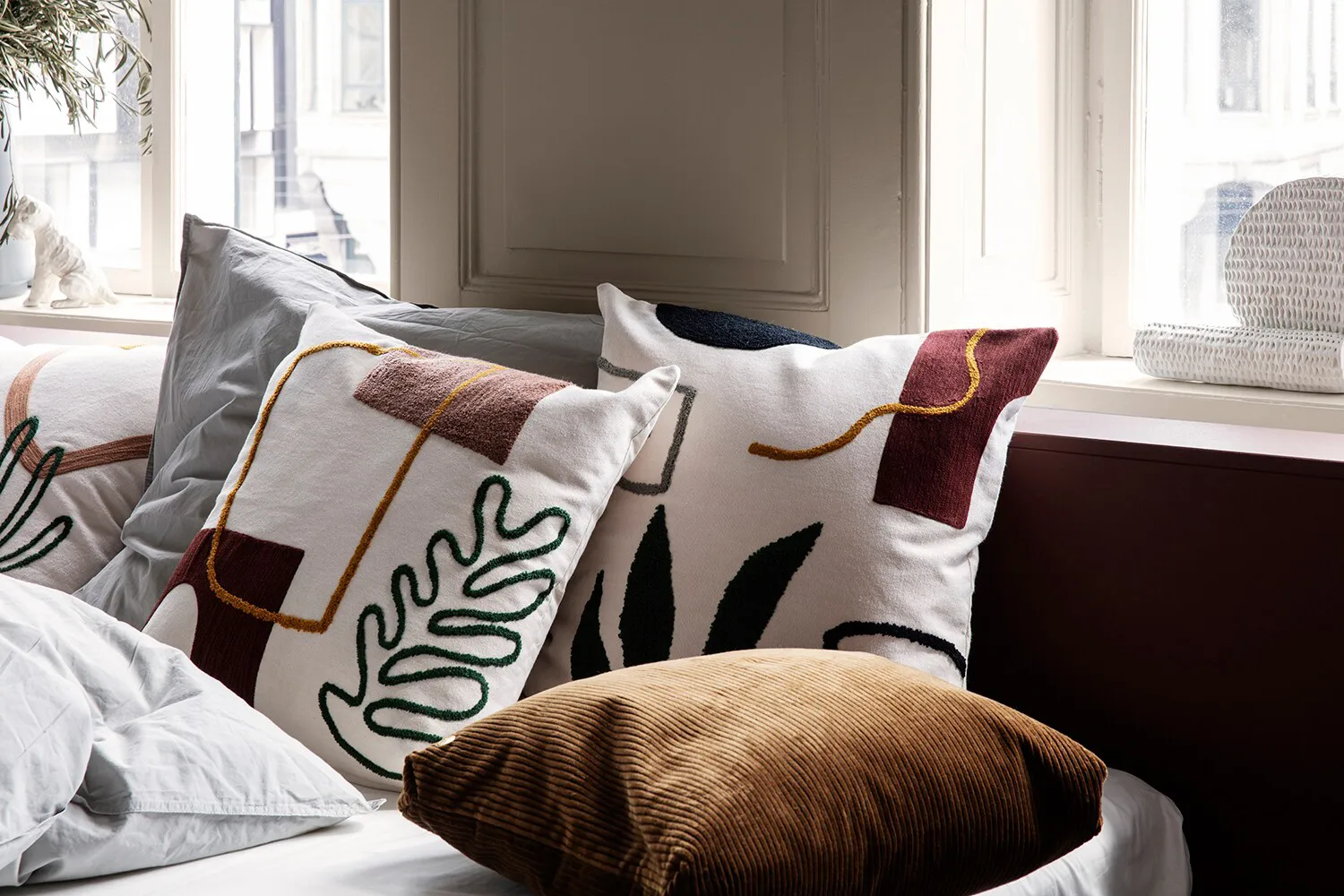 Mirage μαξιλάρι 50x50 cm, Φύλλο Ferm Living