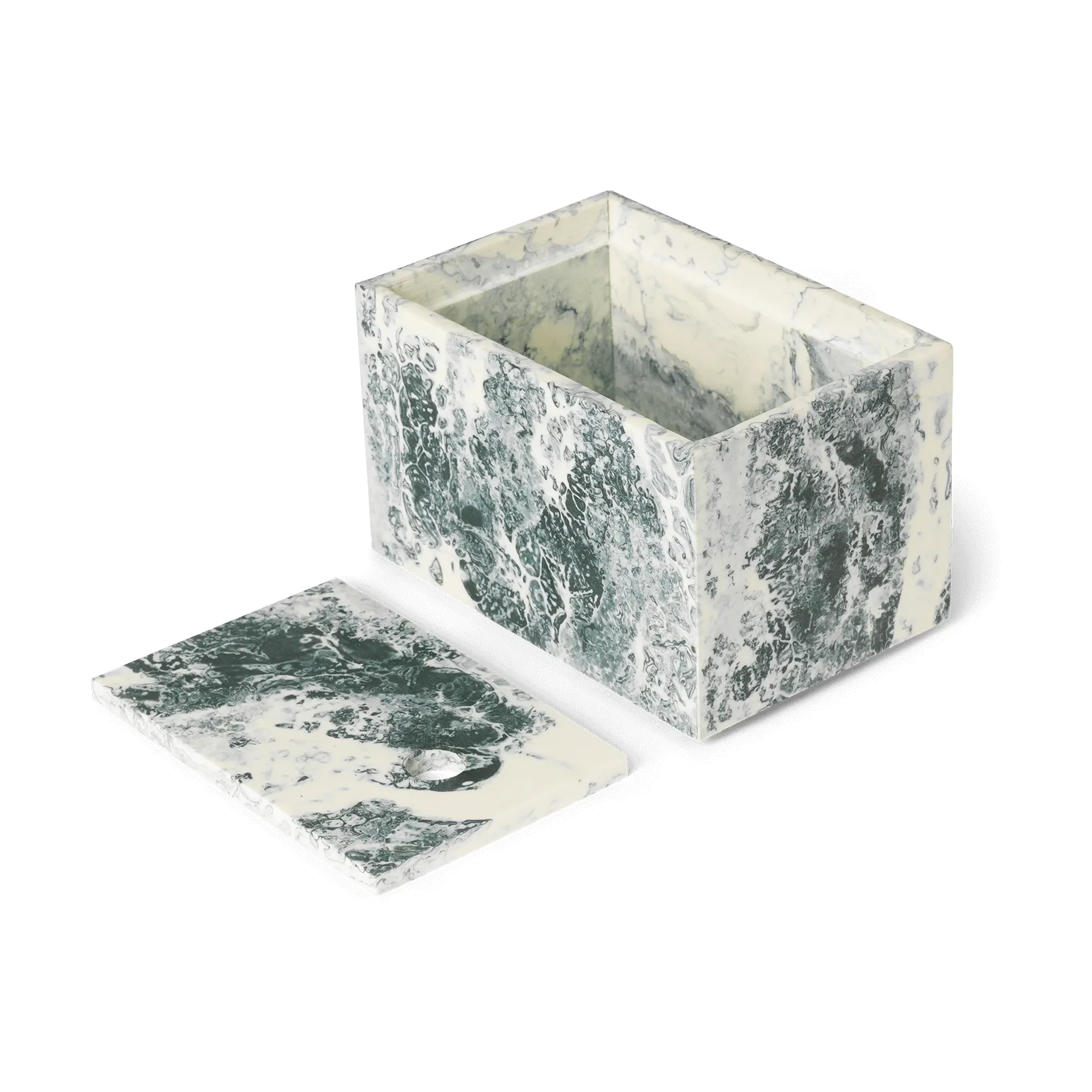 Mist κουτί αποθήκευσης 10x15 cm, Emerald-off white Ferm Living