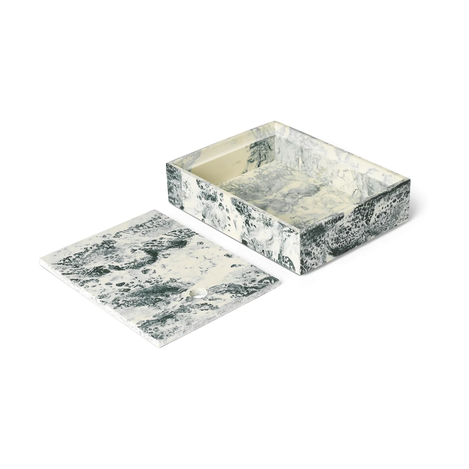 Mist κουτί αποθήκευσης 15x20 cm, Emerald-off white Ferm Living