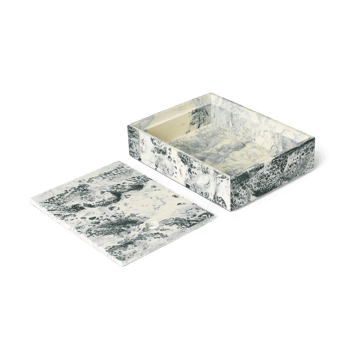 Mist κουτί αποθήκευσης 15x20 cm - Emerald-off white - Ferm Living