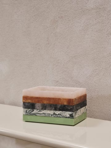 Mist διακοσμητικός δίσκος 15x20 cm - Emerald-off white - Ferm Living
