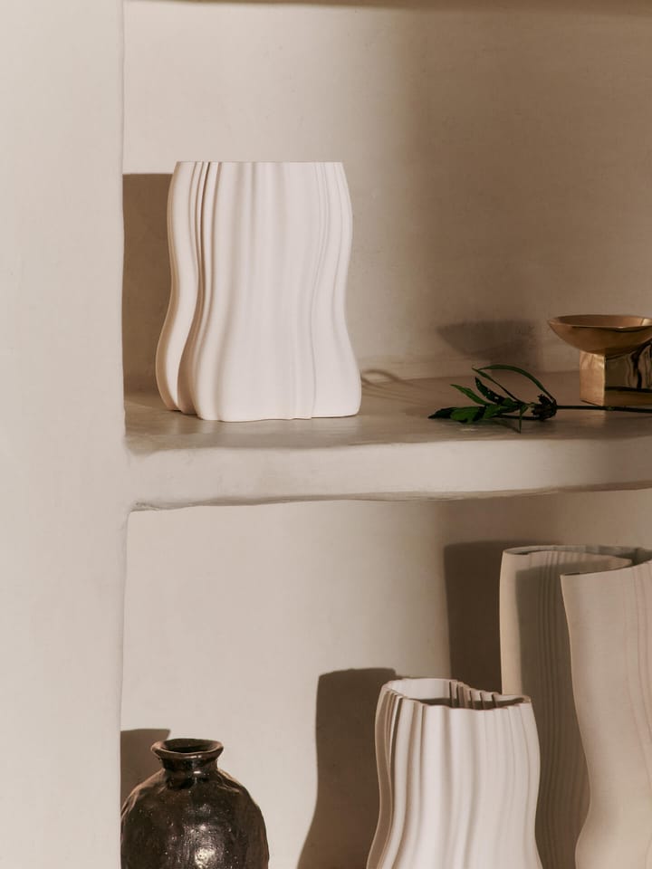 Moire βάζο 20 cm, Off-white Ferm Living