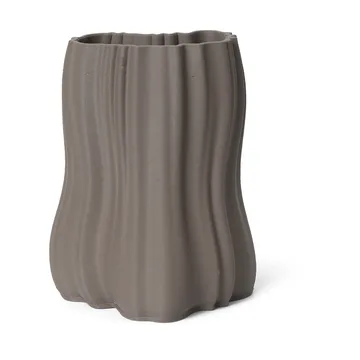 Moire βάζο 20 cm - Άνθρακας - Ferm Living