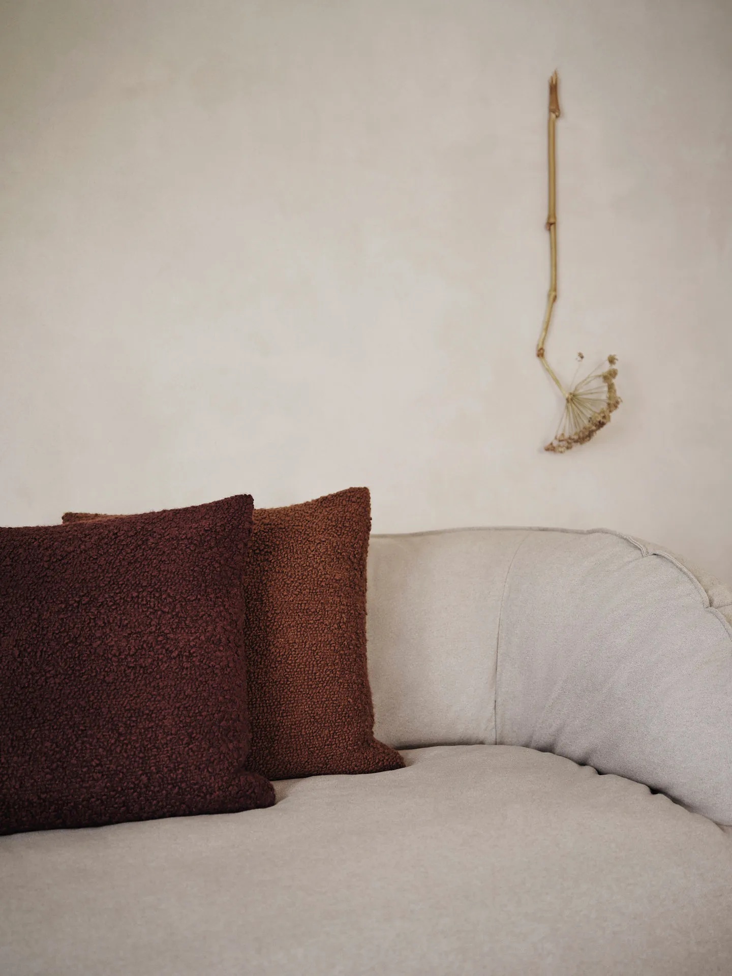 Moor μαξιλάρι 50x50 cm, Dark pecan Ferm Living