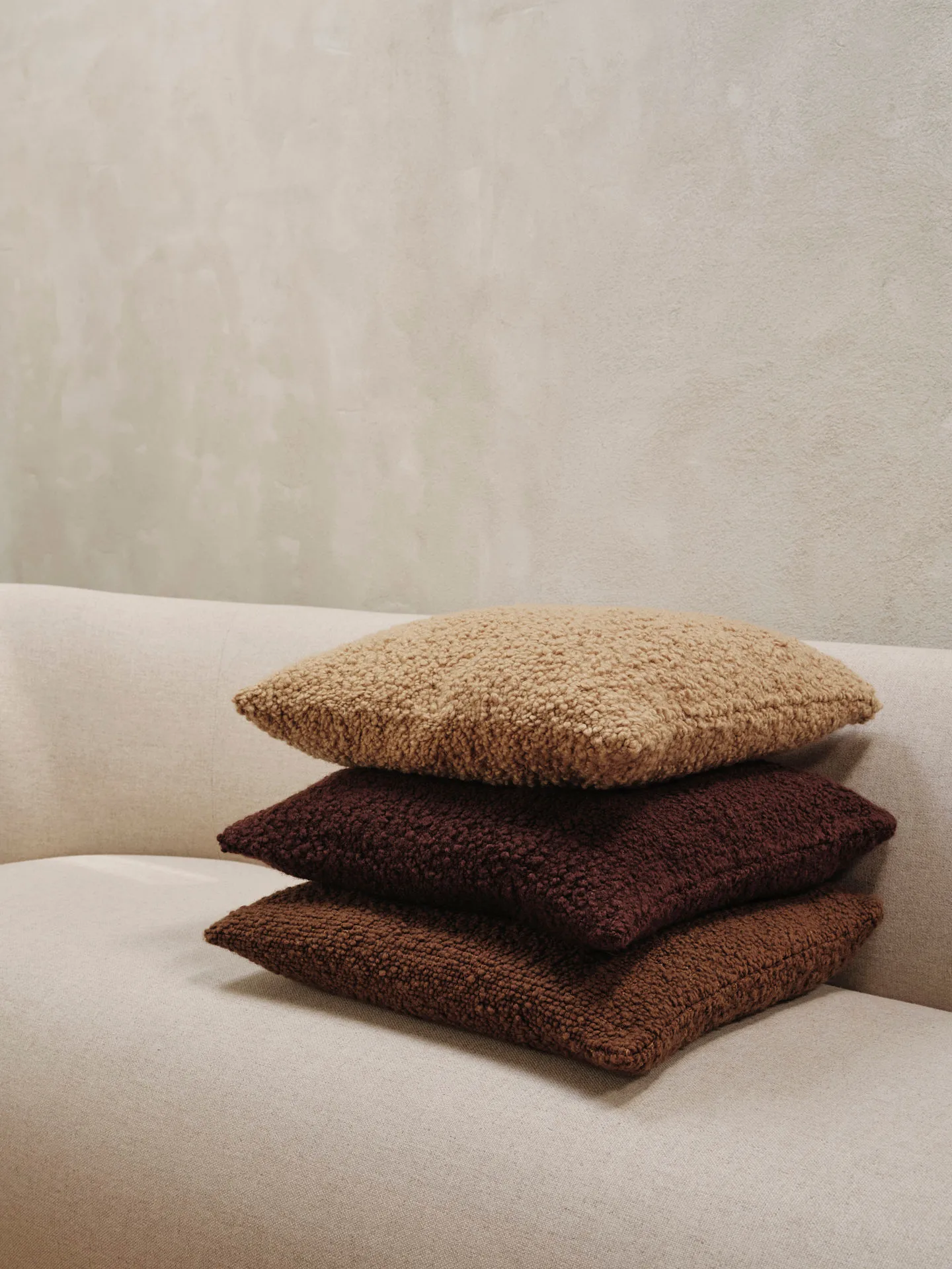 Moor μαξιλάρι 50x50 cm, Dark pecan Ferm Living