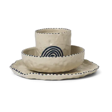 Σετ παιδικών σκευών Naive 3 τεμαχίων - Deep blue - Ferm Living