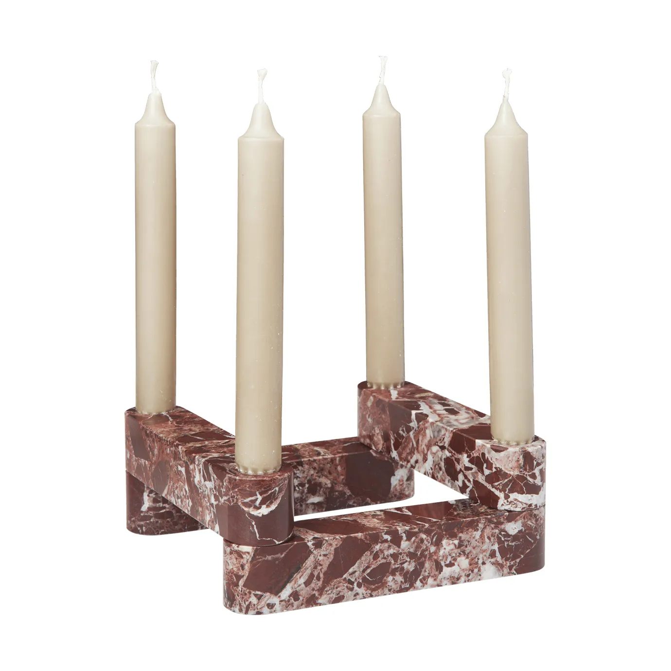 Newel modul κηροπήγιο 4 τεμαχίων, Rosso Ferm Living