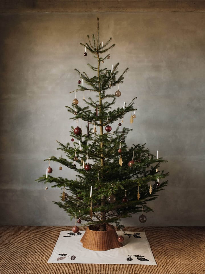 Oak leaf Christmas tree κηροπήγιο (σετ 4 τεμαχίων), Brass Ferm Living