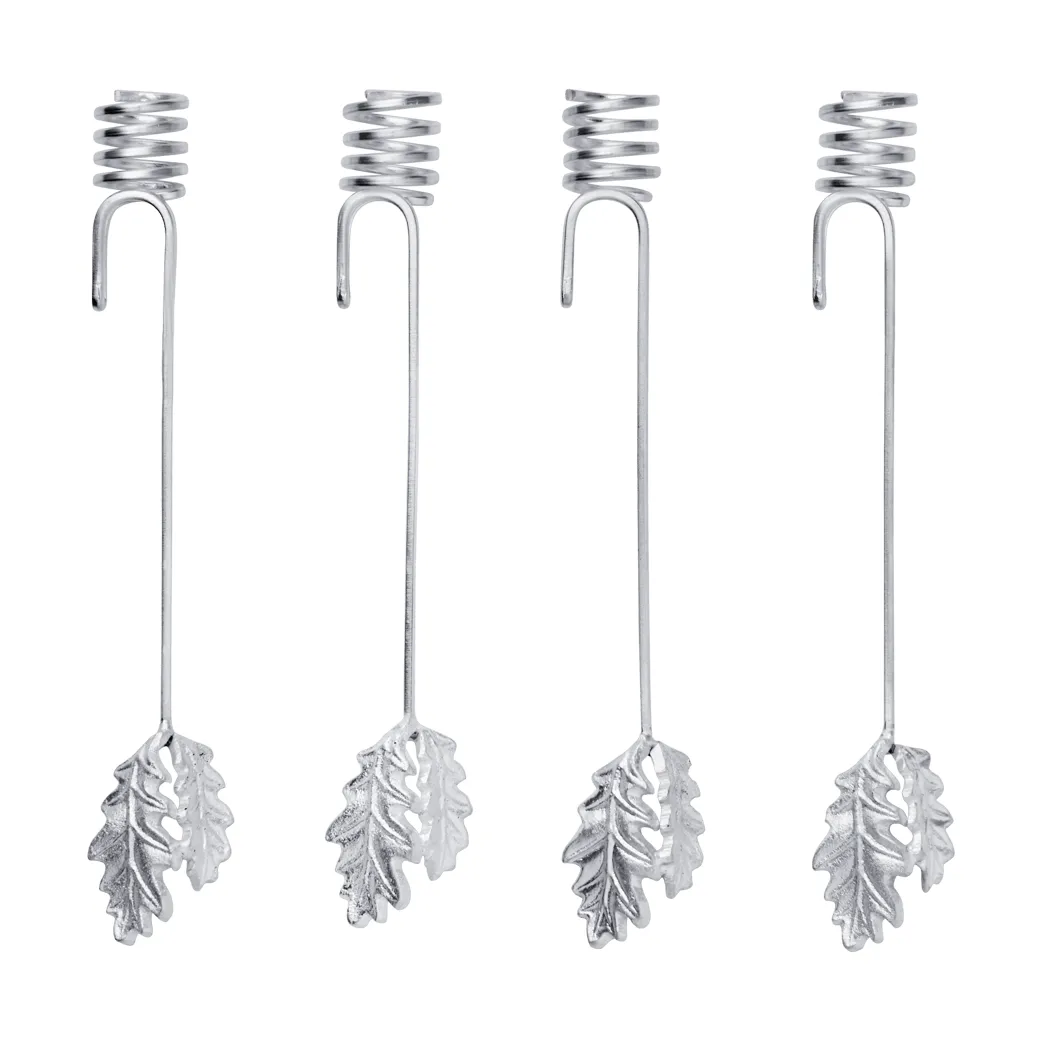 Oak leaf christmas tree κηροπήγιο 4 τεμάχια, Ασήμι Ferm Living