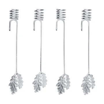 Oak leaf christmas tree κηροπήγιο 4 τεμάχια - Ασήμι - Ferm Living