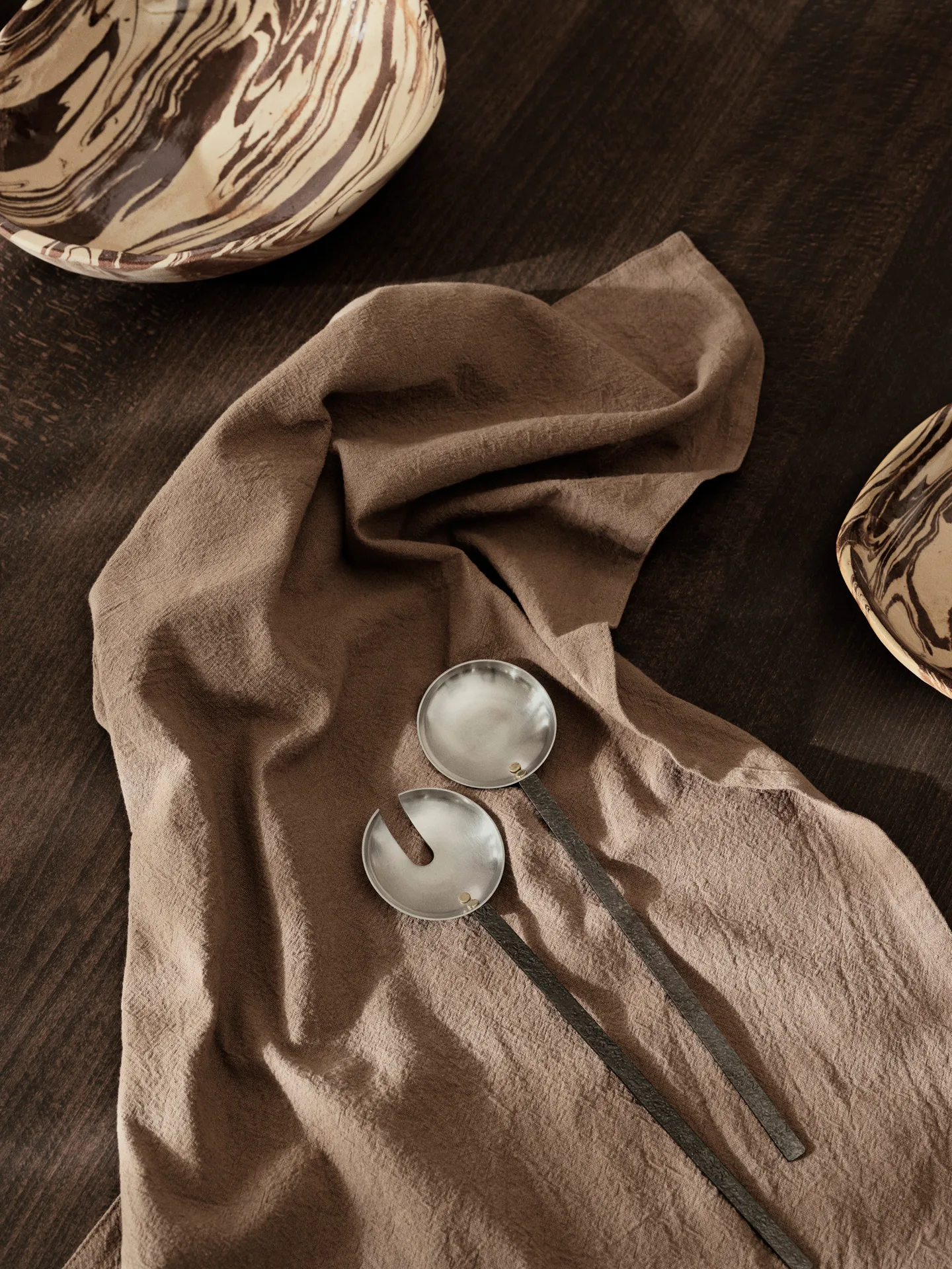Obra μαχαιροπίρουνα σαλάτας 2 τεμάχια, Stainless Steel Ferm Living