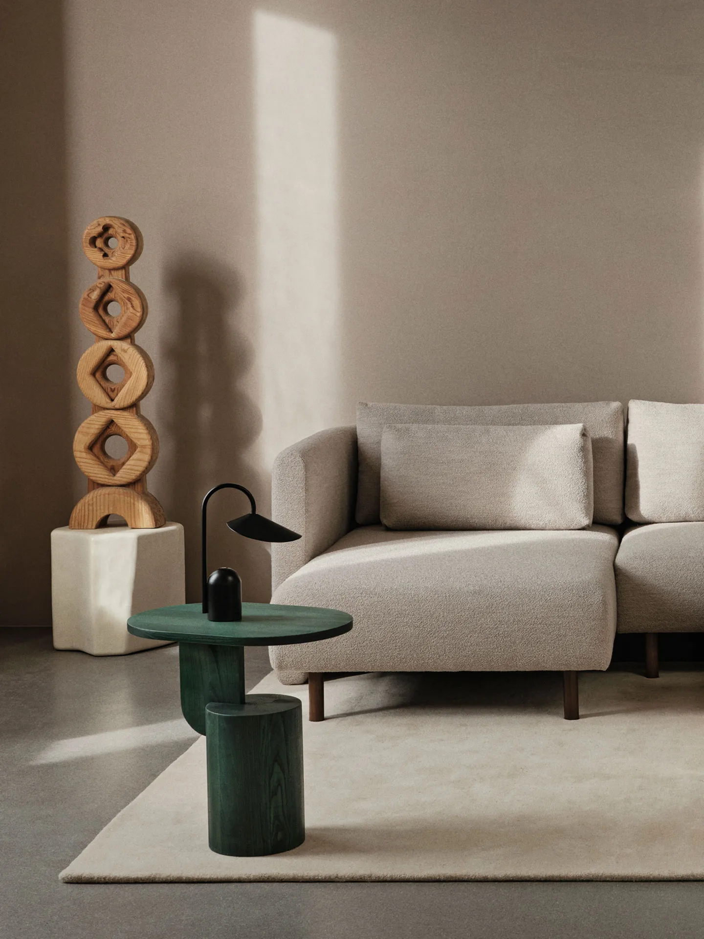 Oeste κρεμαστό φωτιστικό, Myrtle Green Stained Ferm Living