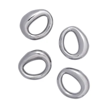 Orrith δαχτυλίδι πετσέτας 4-πακ - Ασήμι - Ferm Living