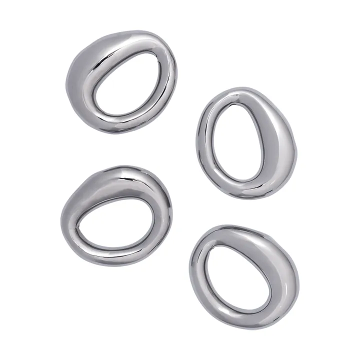 Orrith δαχτυλίδι πετσέτας 4-πακ - Ασήμι - Ferm Living