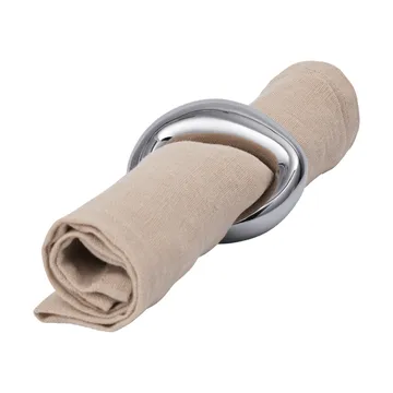 Orrith δαχτυλίδι πετσέτας 4-πακ - Ασήμι - Ferm Living