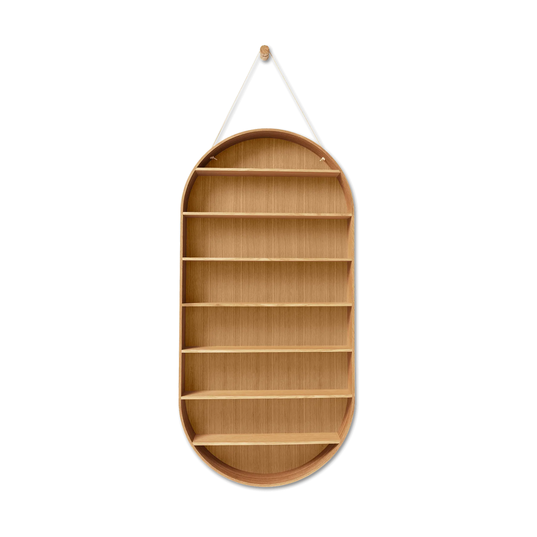 Oval Dorm ράφι, Oiled oak Ferm Living