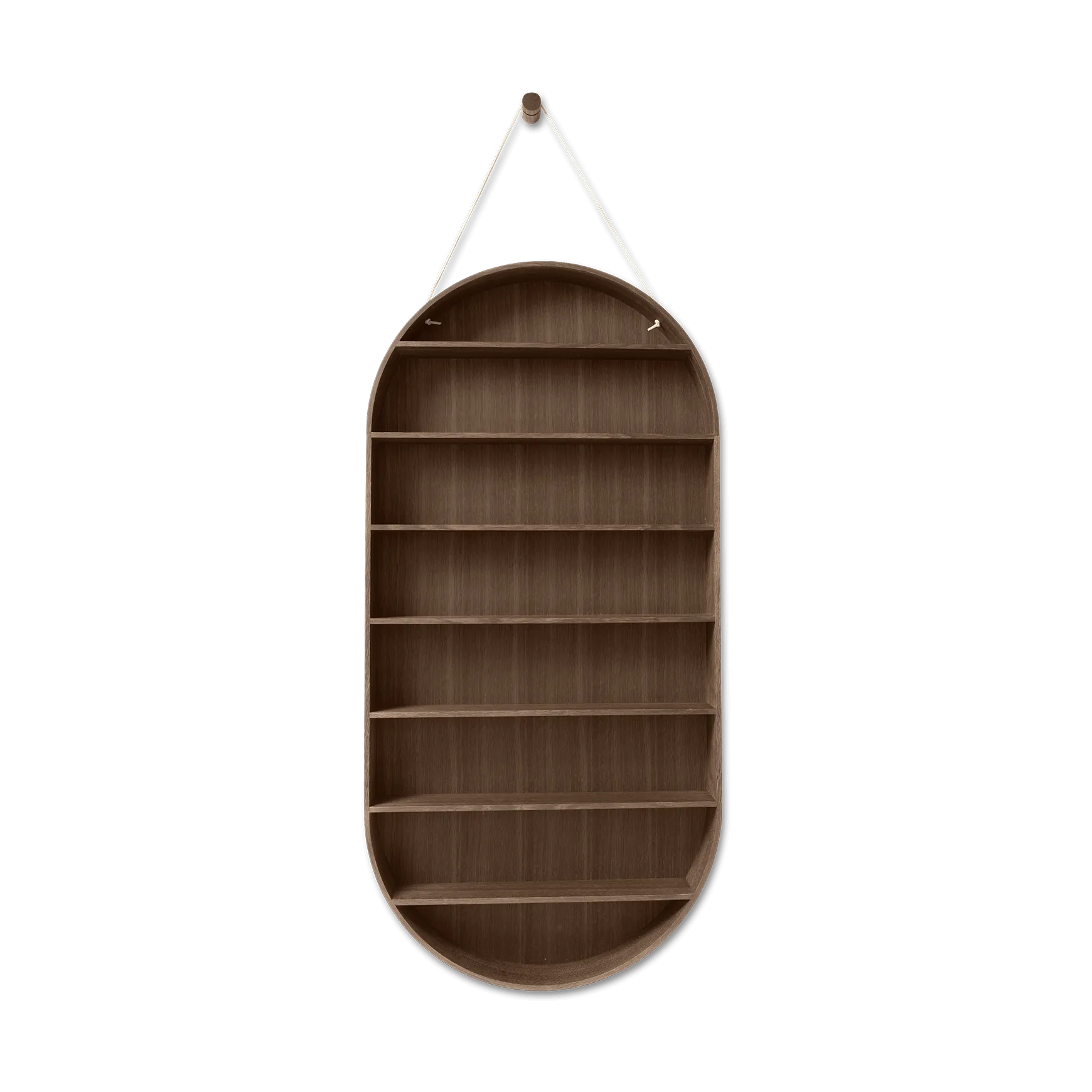 Oval Dorm ράφι, Smoked oak Ferm Living