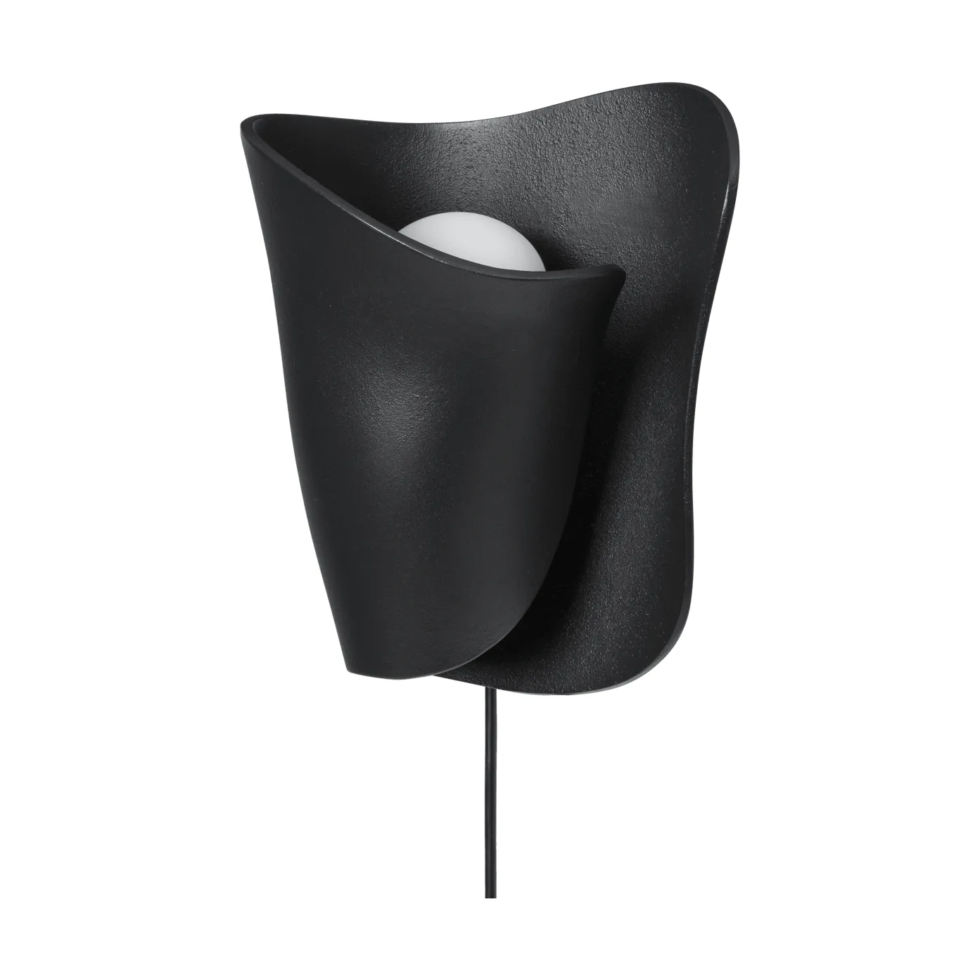 Oyster wall sconce επιτοίχιο φωτιστικό, Μαύρο Ferm Living