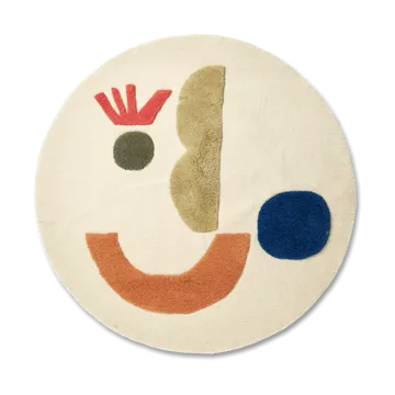 Θυσανωτό χαλί Panto - Off white, Ø130 cm - Ferm Living