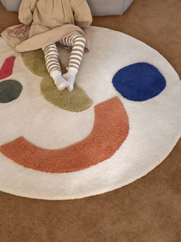 Θυσανωτό χαλί Panto - Off white, Ø130 cm - Ferm Living