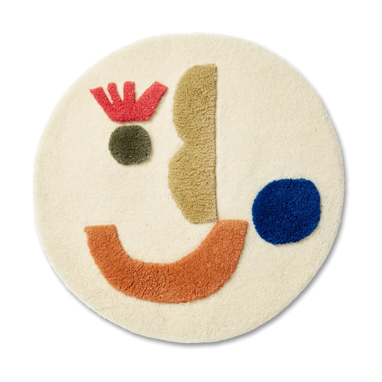 Θυσανωτό χαλί Panto, Off white, Ø70 cm Ferm Living