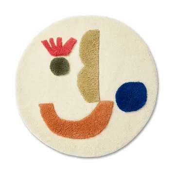 Θυσανωτό χαλί Panto - Off white, Ø70 cm - Ferm Living