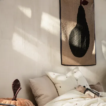 Pear κουβέρτα 80x110 cm - Άμμος-σκούρο πράσινο - Ferm Living