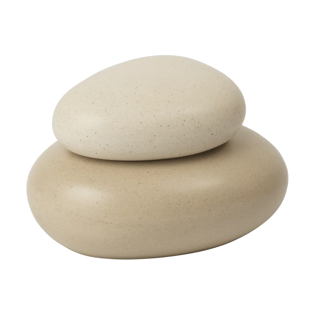 Pebble κούτι medium, Sand/Cream Ferm Living