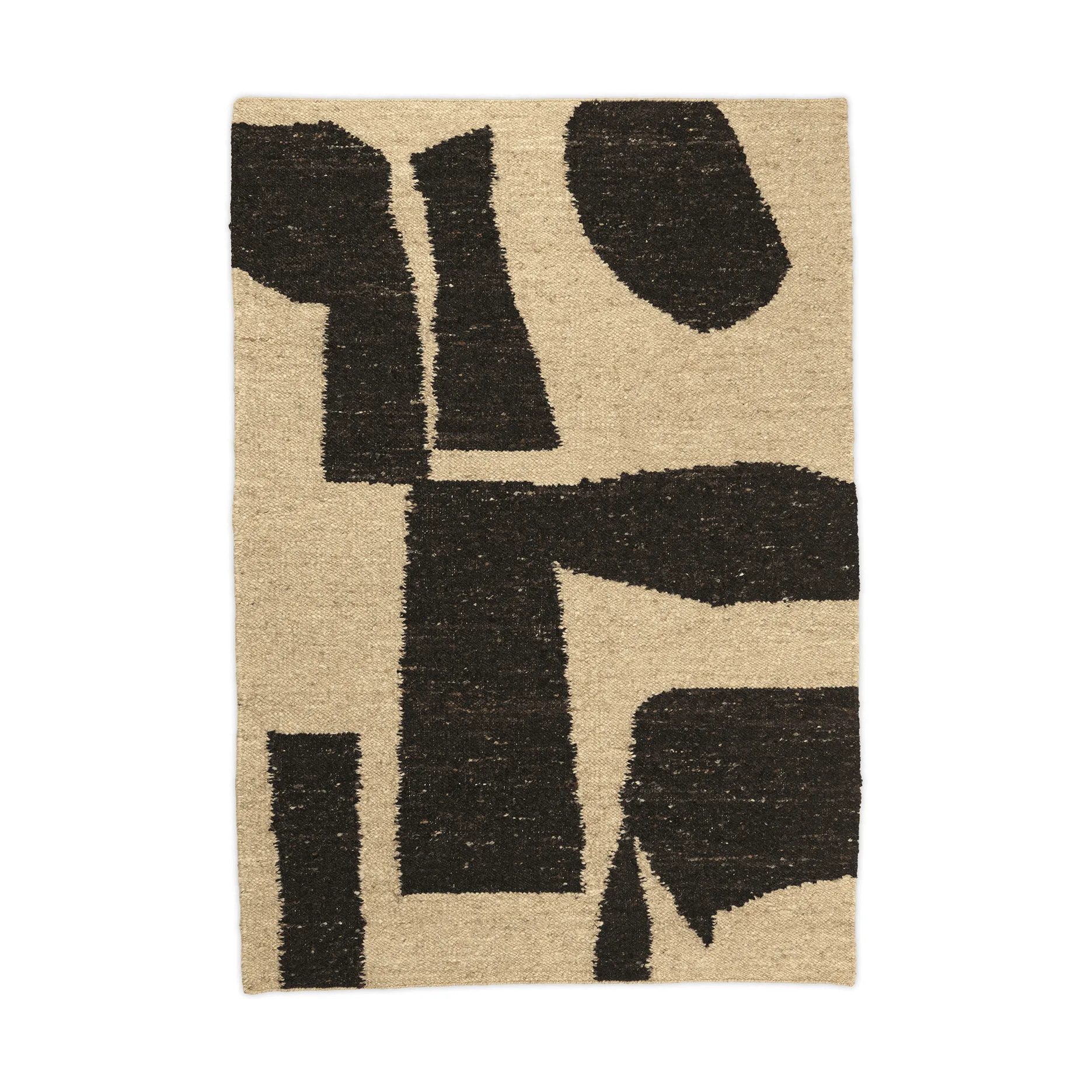 Piece μάλλινο χαλί, Εκρού-Καφέ, 140x200 εκ. Ferm Living