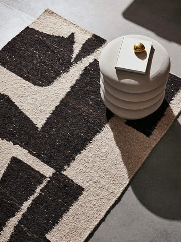 Piece μάλλινο χαλί - Εκρού-Καφέ, 140x200 εκ. - Ferm Living