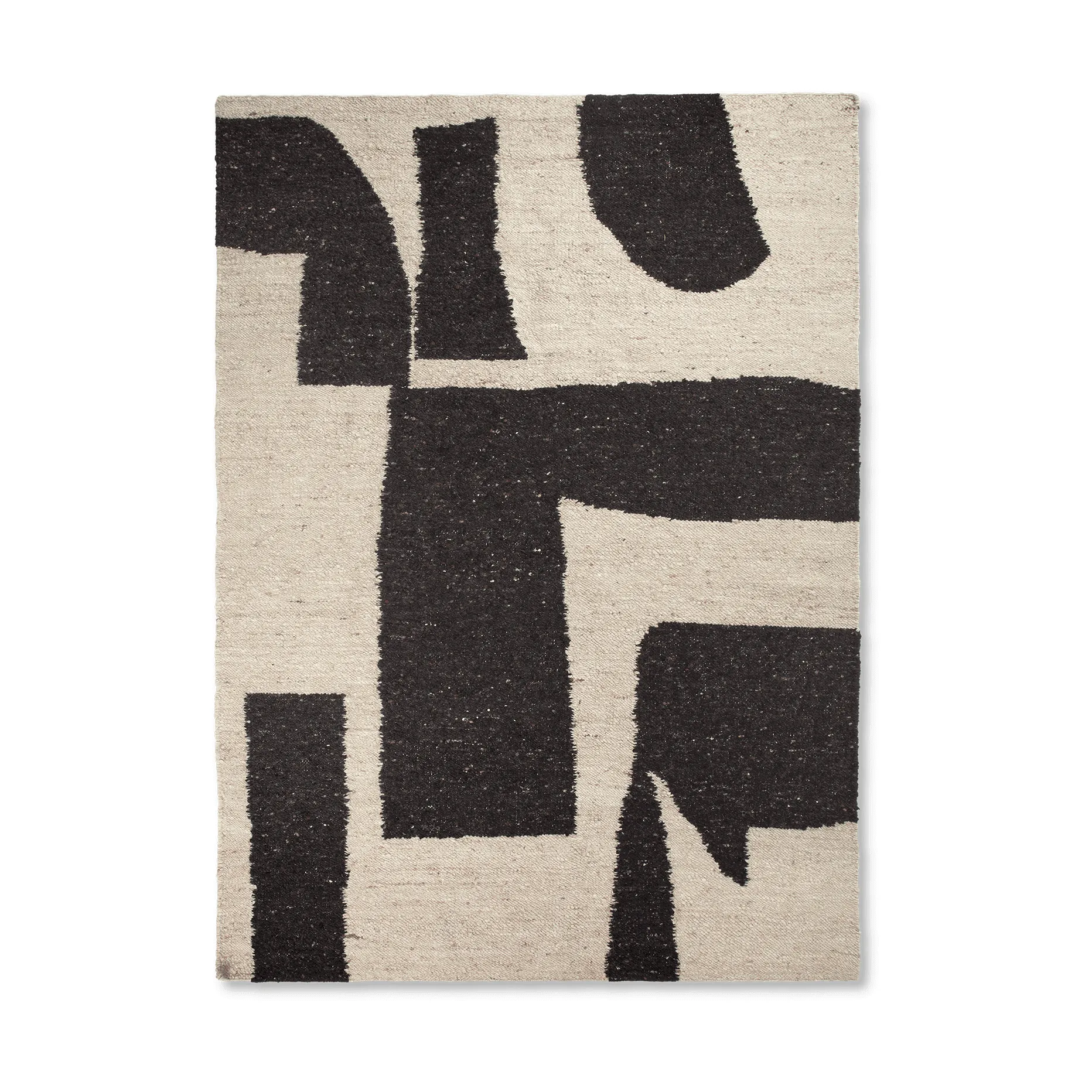 Piece μάλλινο χαλί, Κρεμ-Καφέ, 200x300 εκ. Ferm Living