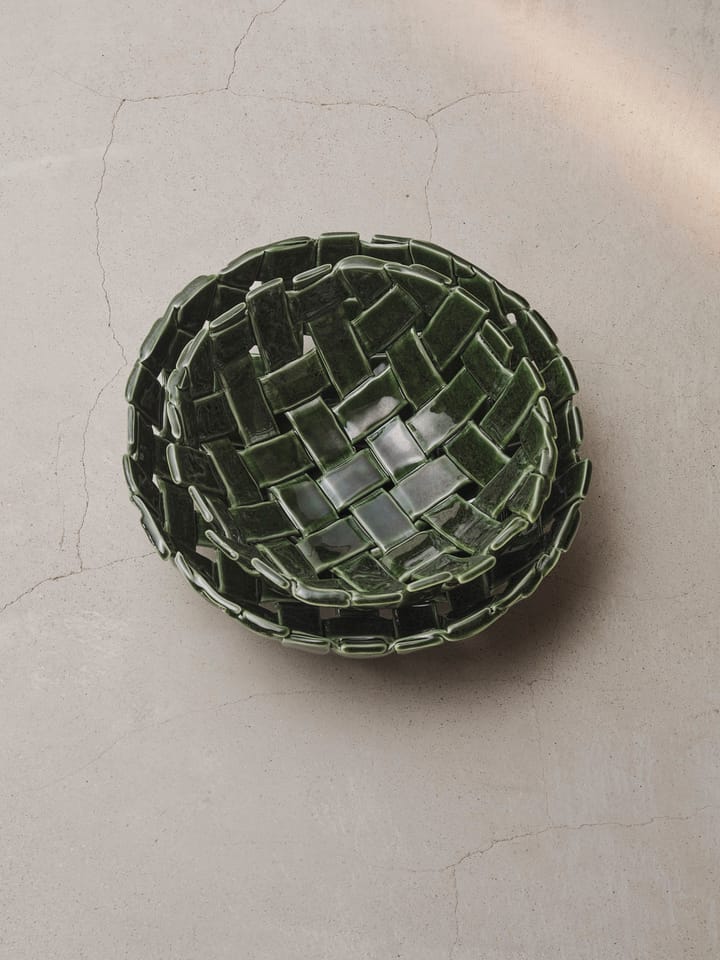 Plait μπολ Ø30 cm, Emerald green Ferm Living