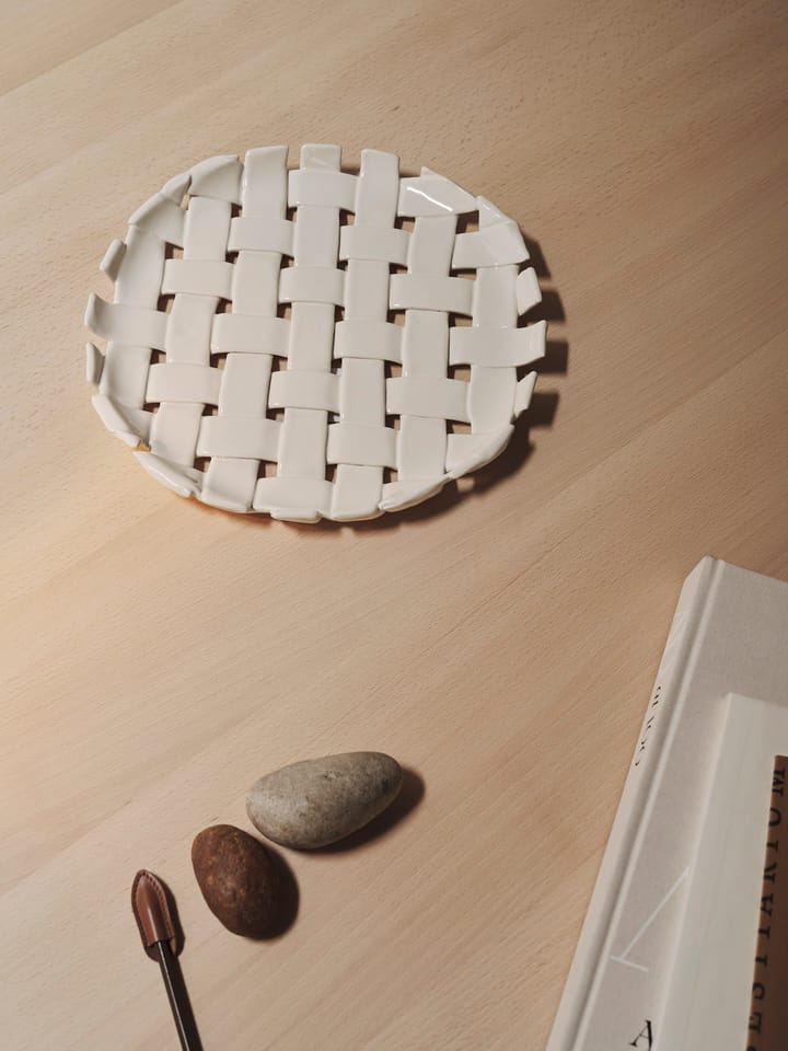 Plait μεγάλος δίσκος Ø30 cm, Off white Ferm Living
