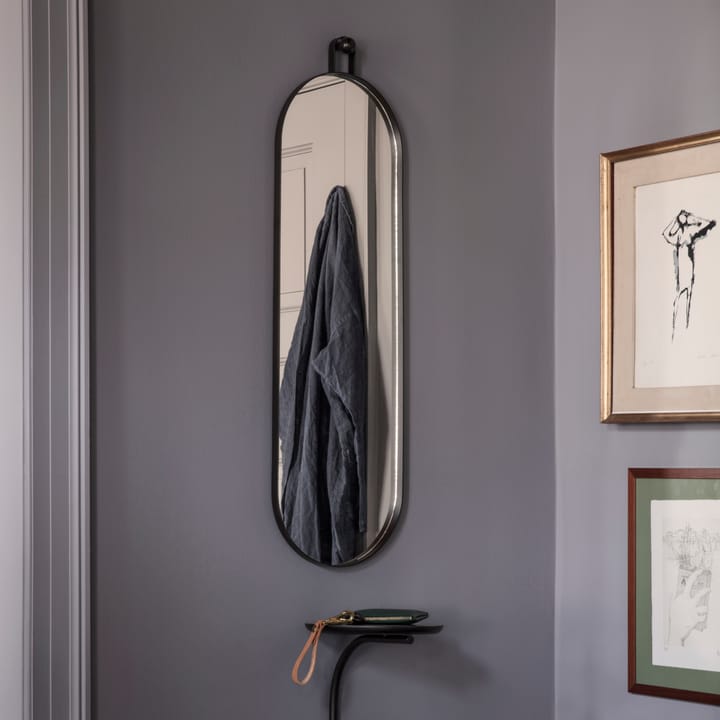Poise οβάλι καθρέφτης, μαύρο Ferm Living