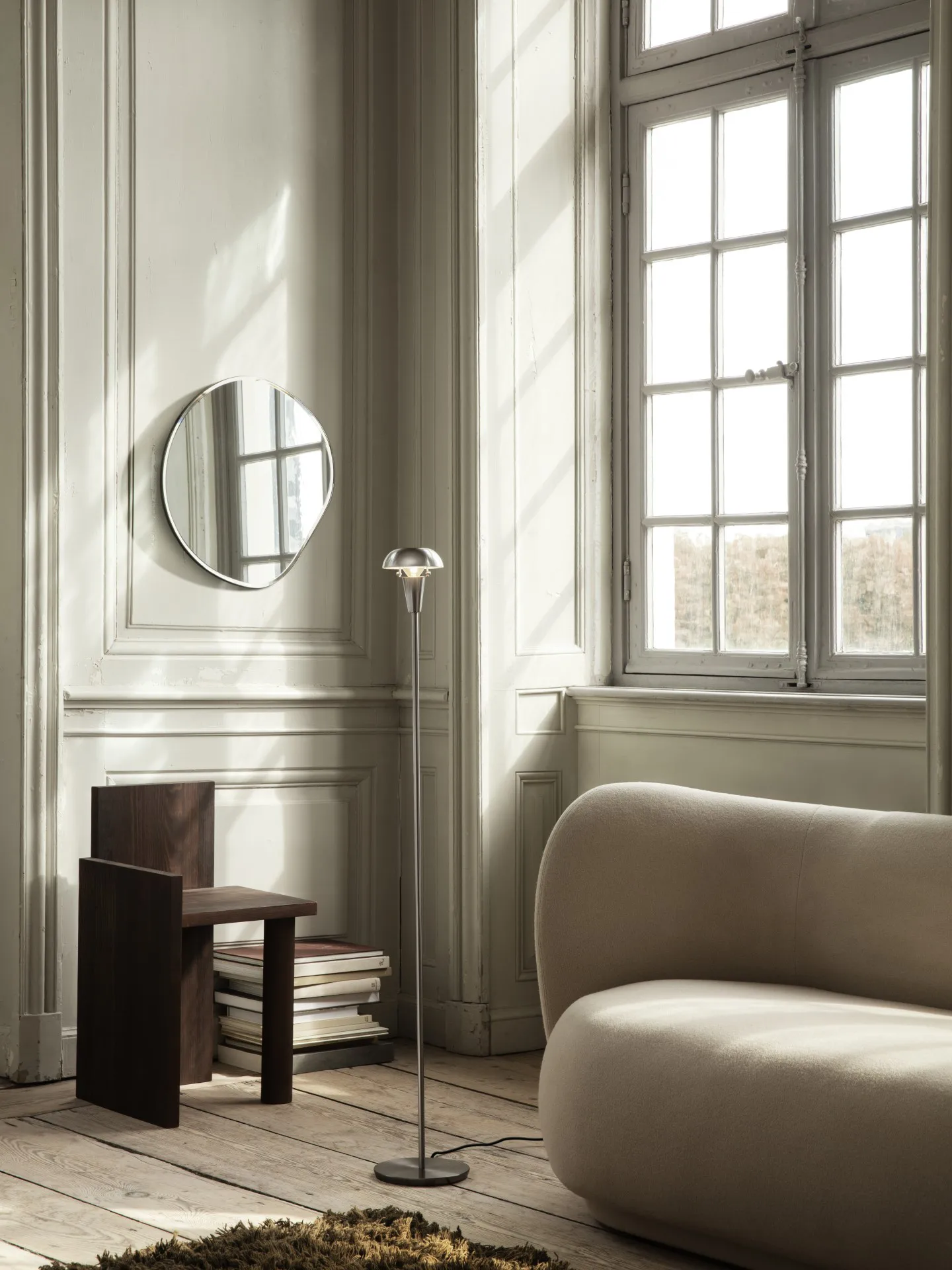 Pond καθρέφτης, Μικρό σκούρο χρώμιο Ferm Living