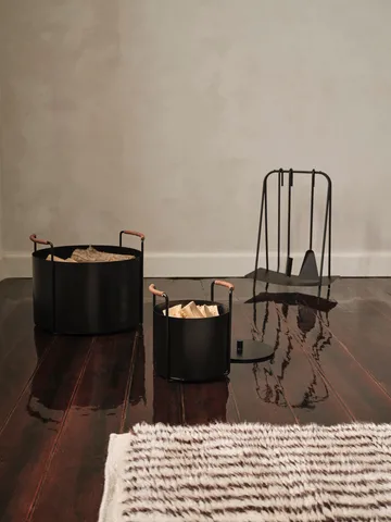 Port καλάθι ξύλων 42x40x32,4 εκ. - Black - Ferm Living