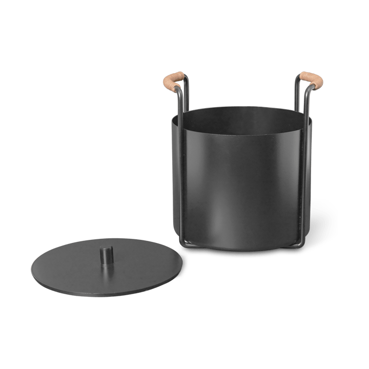 Port καυσόξυλα και κάδος τέφρας, Black Ferm Living
