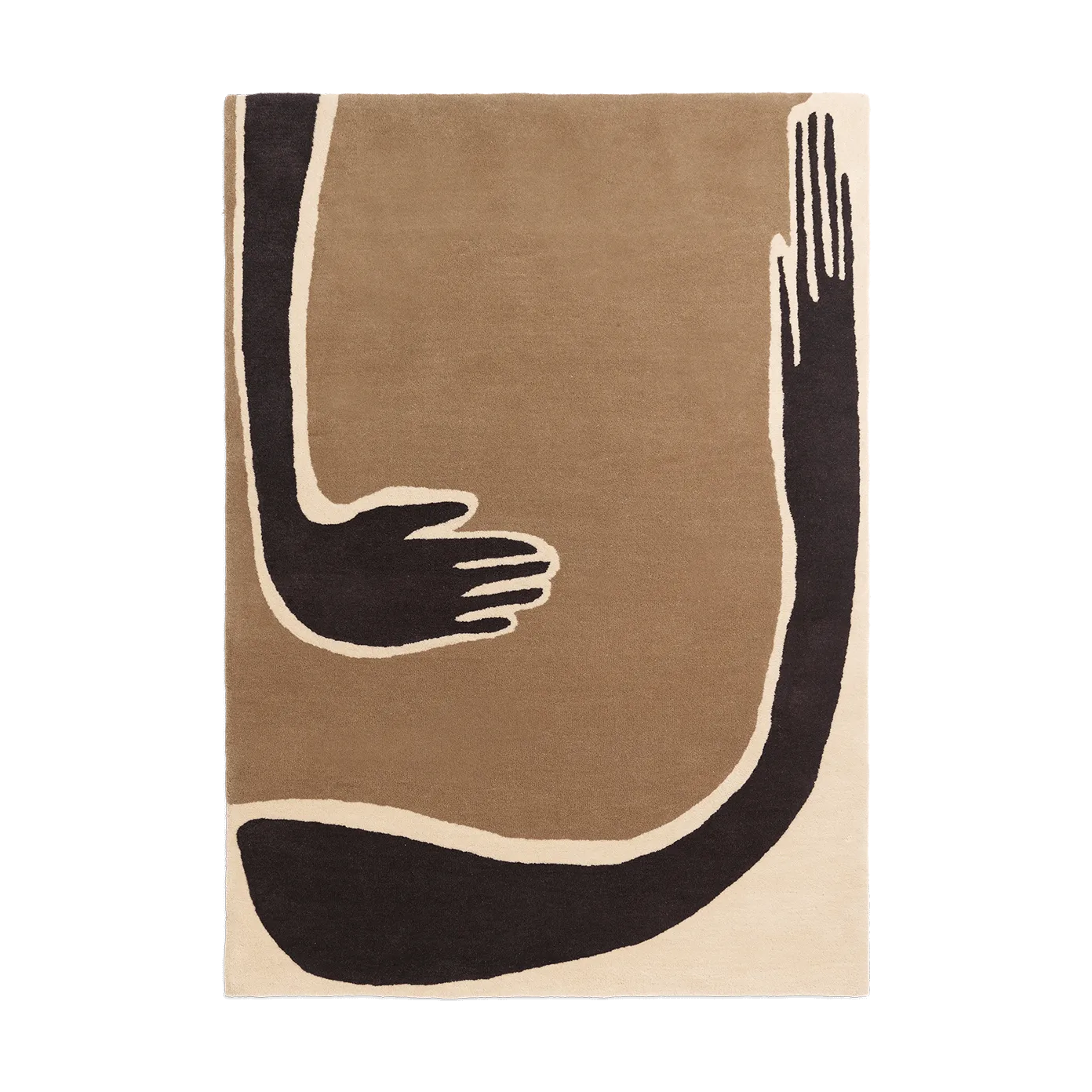 Pose χαλί, Coffee-off white, 140x200 cm Ferm Living