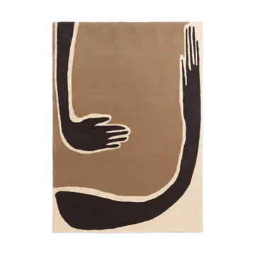 Pose χαλί - Coffee-off white, 140x200 cm - Ferm Living