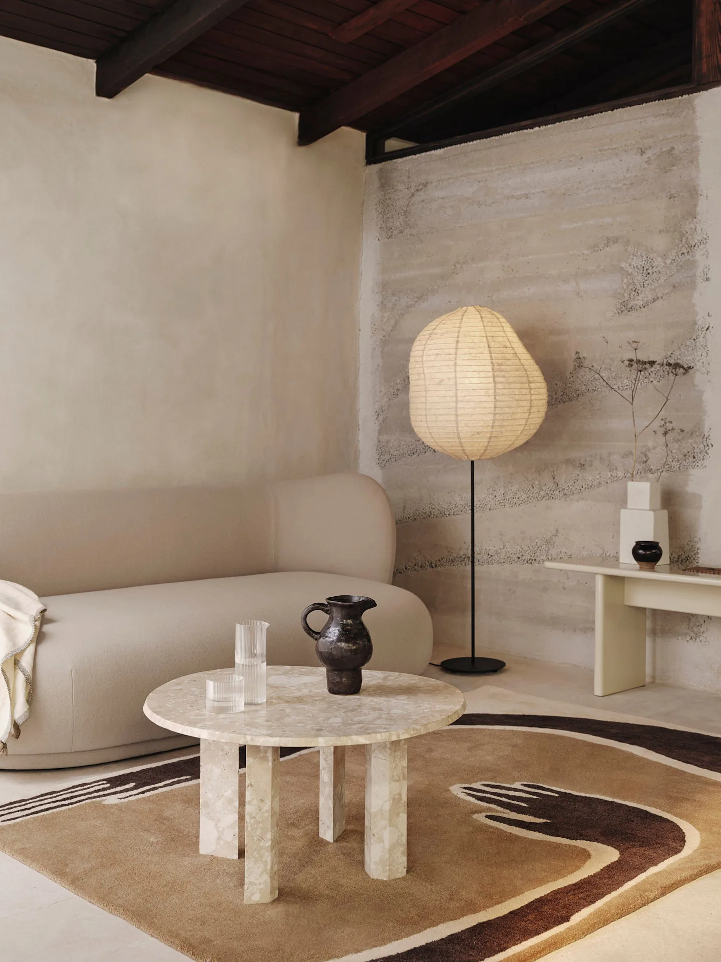 Pose χαλί, Coffee-off white, 140x200 cm Ferm Living